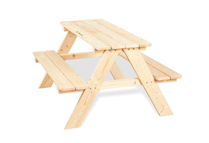 Children's seating set 'Nicki for 4', natural