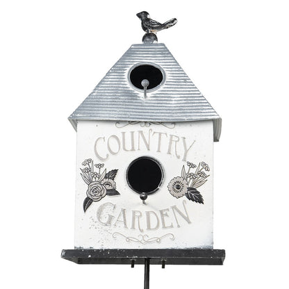 Gartenspieß-Vogelhaus 18x13x109 cm