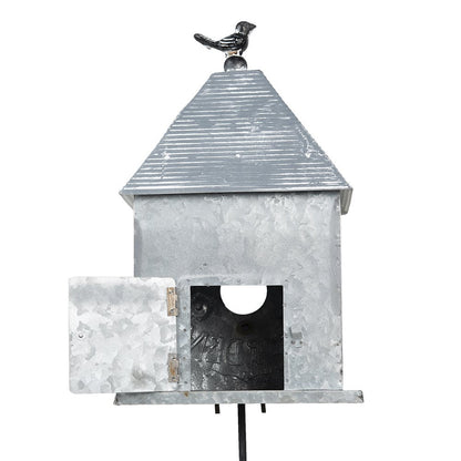 Gartenspieß-Vogelhaus 18x13x109 cm