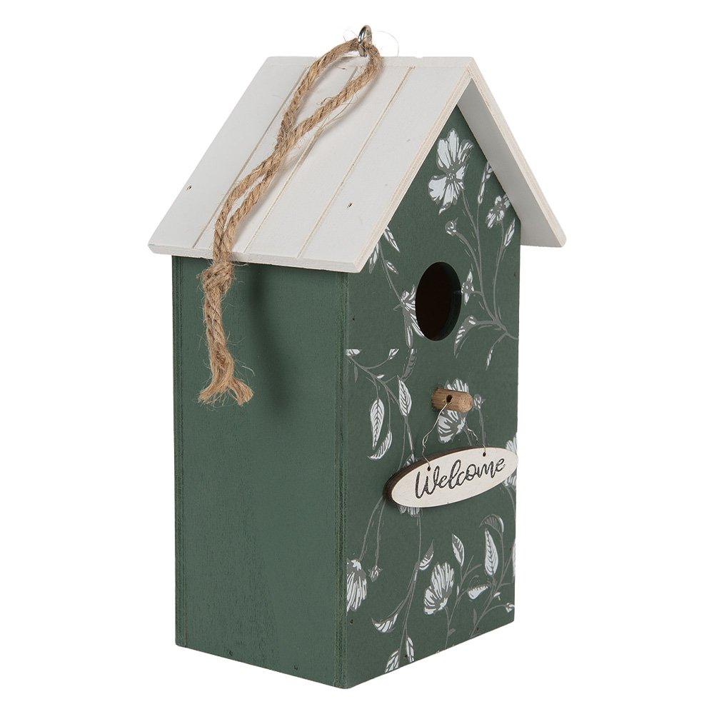 Vogelhaus 15x10x22 cm grünes Holz
