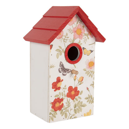 Vogelhaus 15x10x22 cm weißes Holz