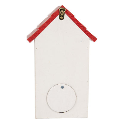Vogelhaus 15x10x22 cm weißes Holz