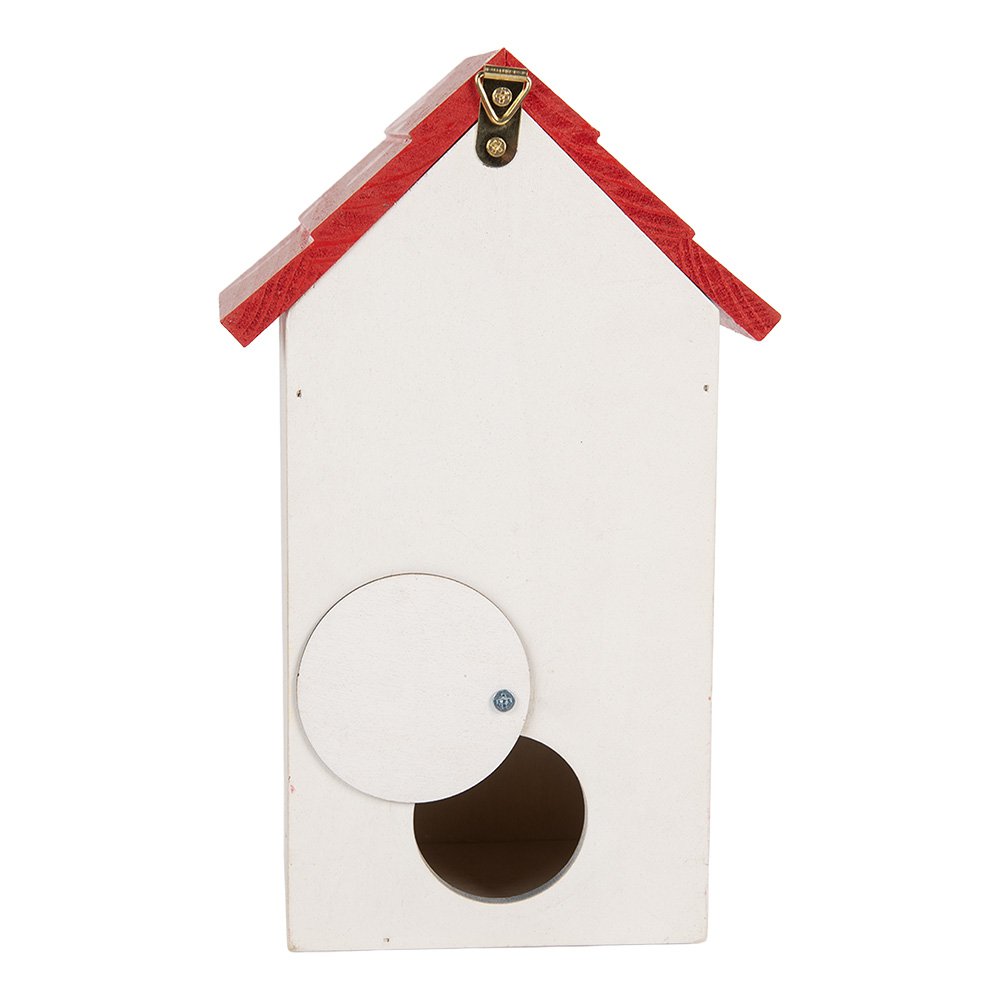 Vogelhaus 15x10x22 cm weißes Holz