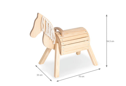 Small wooden horse 'Nelli'
