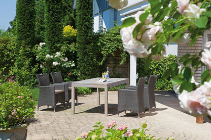 Tisch "Wellington" 160x90 cm Old Teak grey washed Sunny Smart