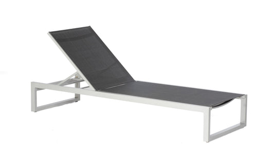 Liege "Argos" Alu silber, Textilgewebe schwarz-silber