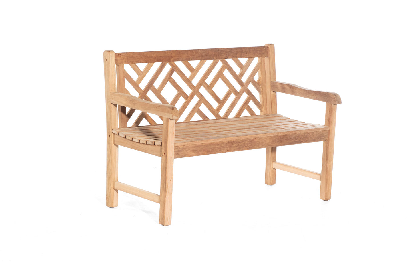Bank "Quadriga" 2-Sitzer Teakholz Pure ca. 130 cm breit
