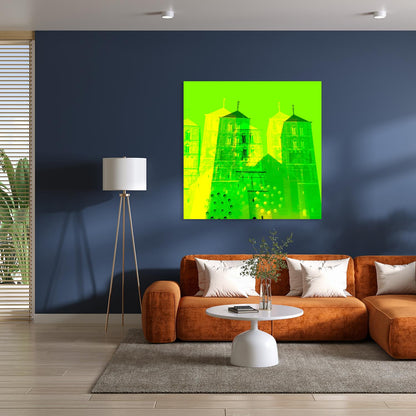 Acrylglasbild - St. Paulus Dom Grün