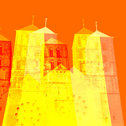 Acrylglasbild - St. Paulus Dom Orange