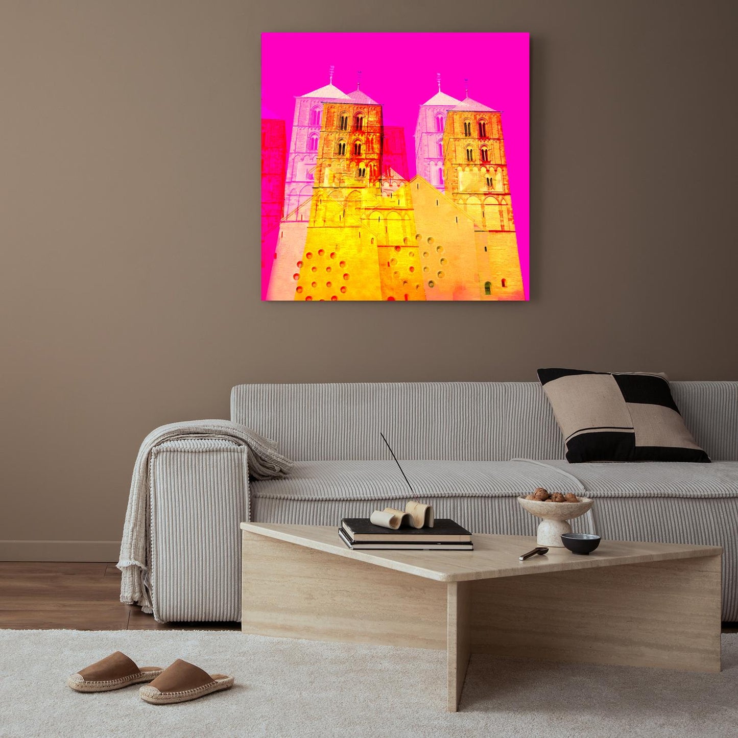 Acrylglasbild - St. Paulus Dom Pink