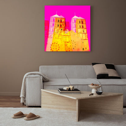 Acrylglasbild - St. Paulus Dom Pink