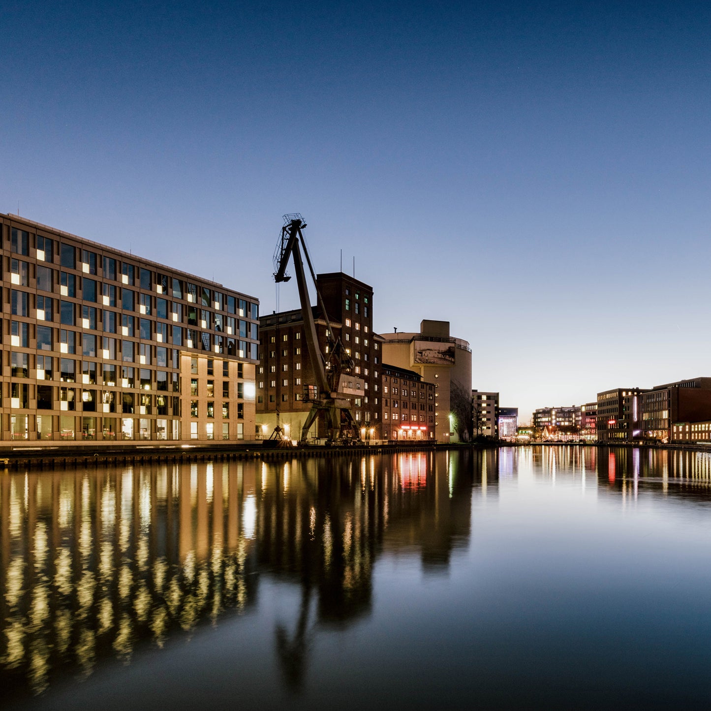 Acrylglasbild - Münster Hafen