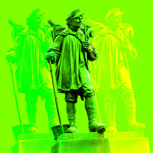 Acrylglasbild - Münster Kiepenkerl Grün