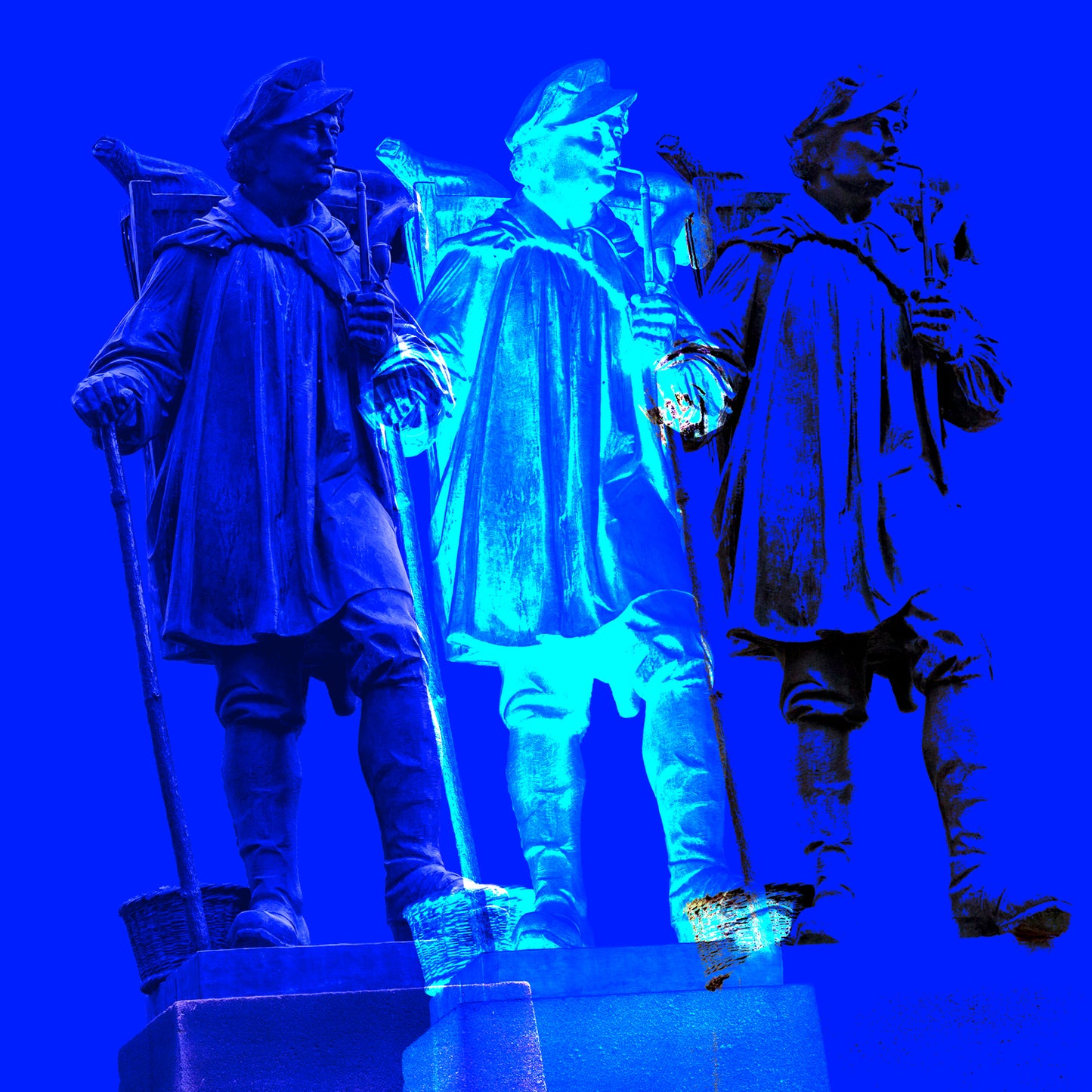 Acrylglasbild - Münster Kiepenkerl Blau