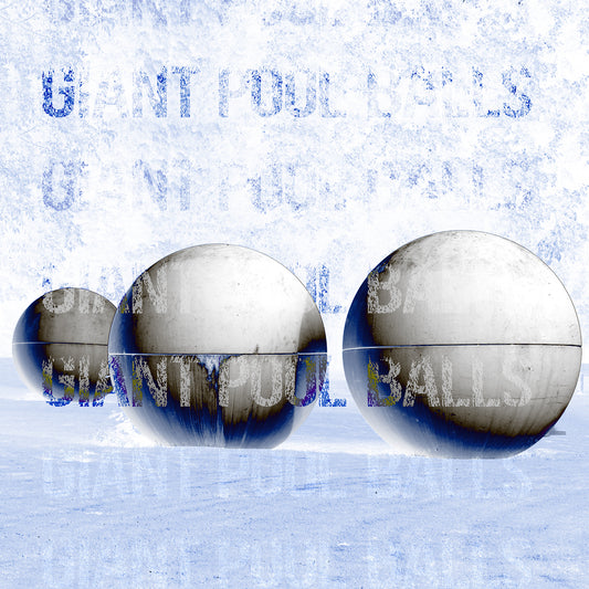 Acrylglasbild - GIANT POOL BALLS