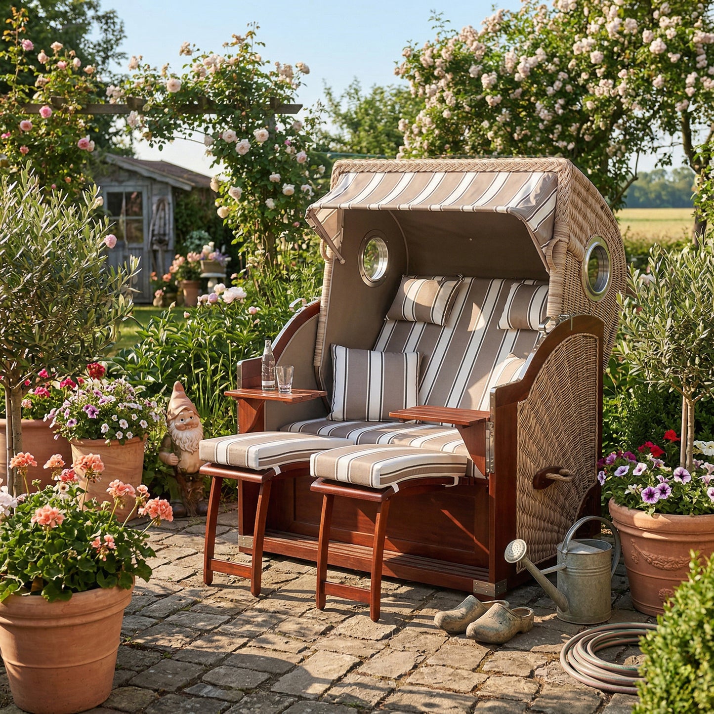 Beach chair WN antique white