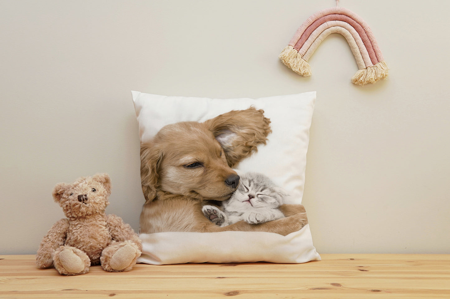 Hund und Katze Kissen