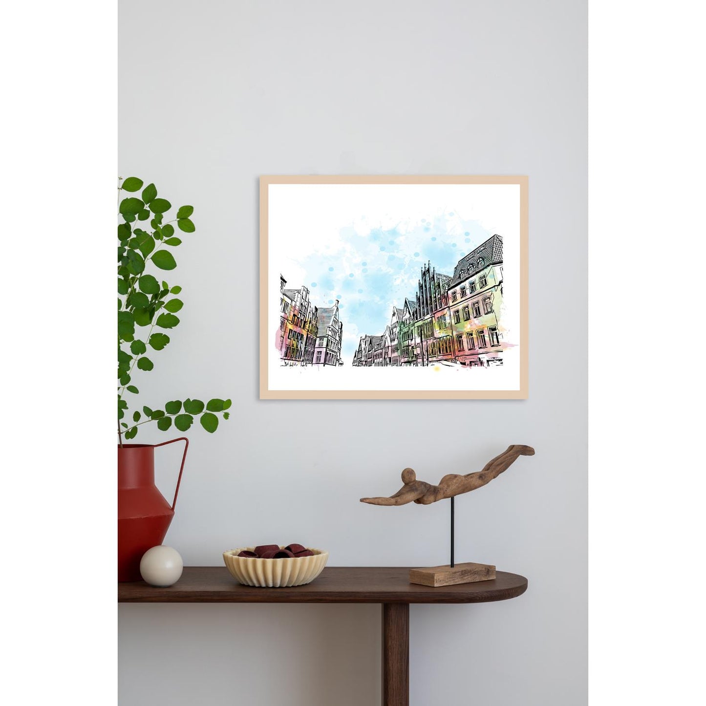 Rahmenbild - Münster Aquarell