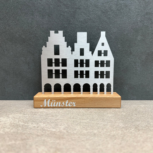 Giebelhäuser "Münster" auf Holzsockel