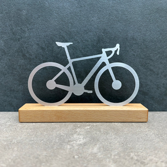 "Rennrad" auf Holzsockel 15cm