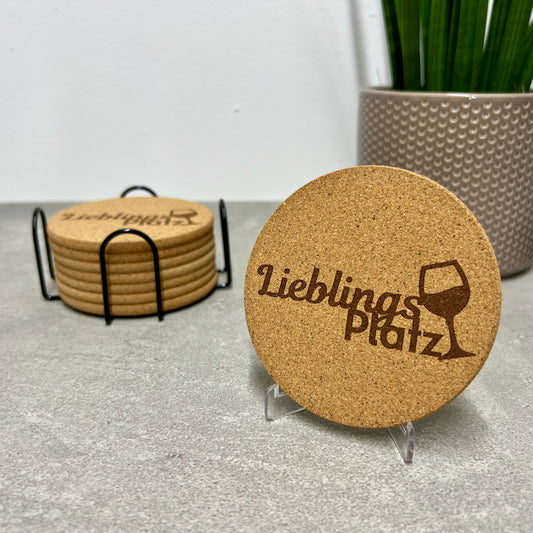 Korkuntersetzer "Lieblingsplatz"