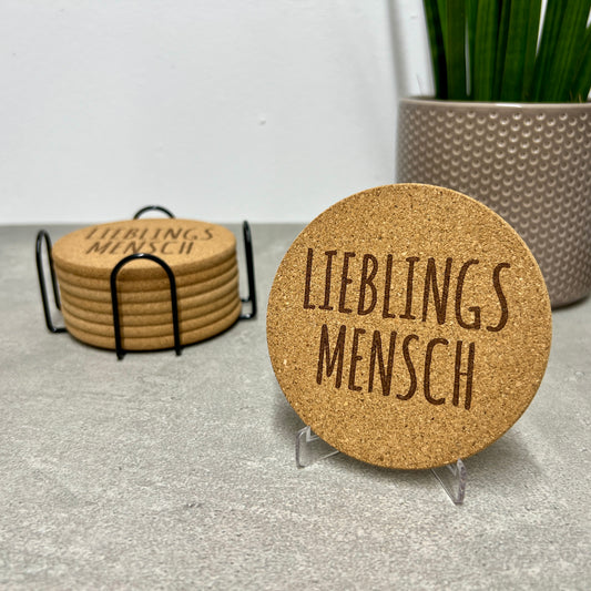 Korkuntersetzer "Lieblingsmensch"