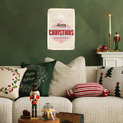 Blechschild - Merry Christmas Everyone Vintage