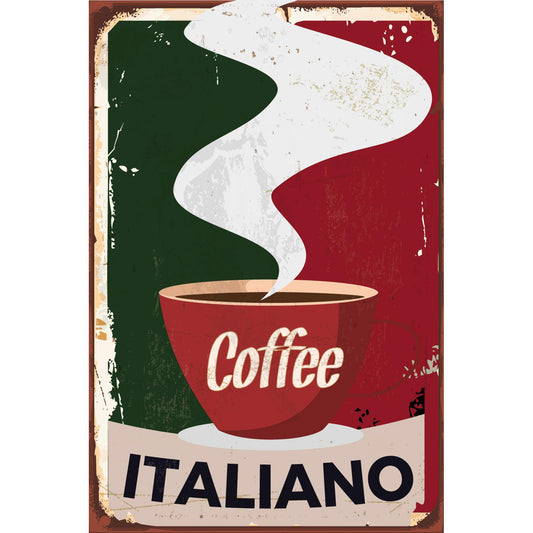Blechschild - Coffee Italiano