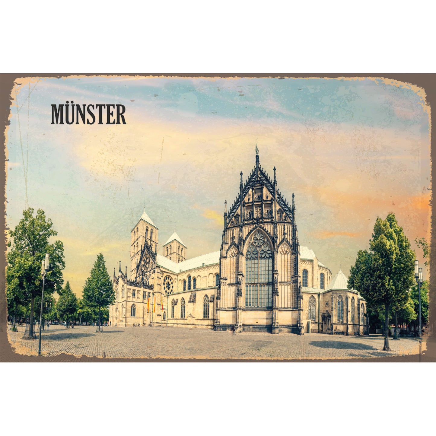 Blechschild - Münster