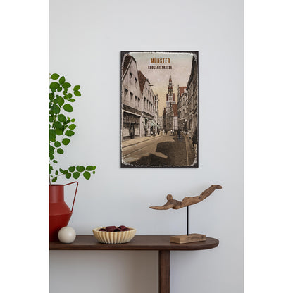 Blechschild - Münster Ludgeristraße